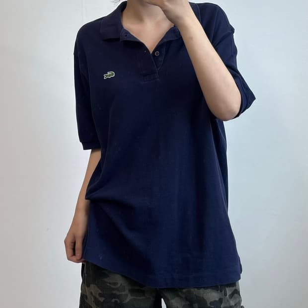 라코스테 네이비 PK 카라 반팔 티셔츠