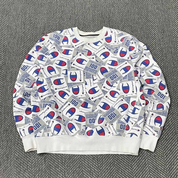 챔피온 멀티프린팅 맨투맨 v0139