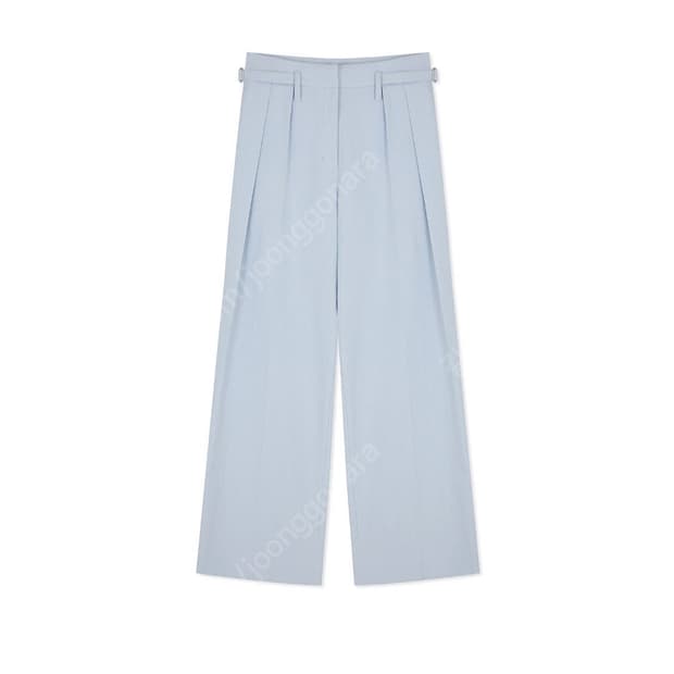 아비에무아 사이드 버클 린넨 트라우저