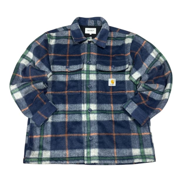 ✨ (바배) 칼하트 웍스아웃 체크 울 셔츠 자켓