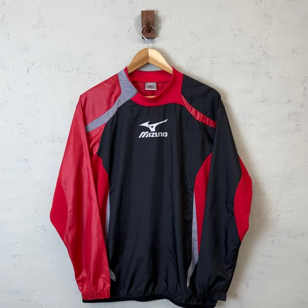 미즈노 빈티지 로고 웜업 검빨