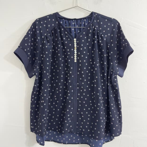 kamakura dot design blouse
