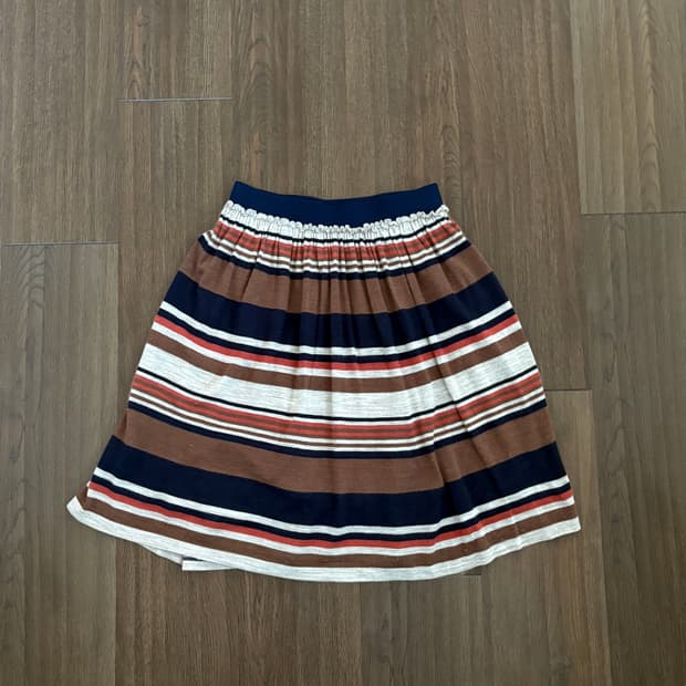 Portcros Stripe Flare Skirt