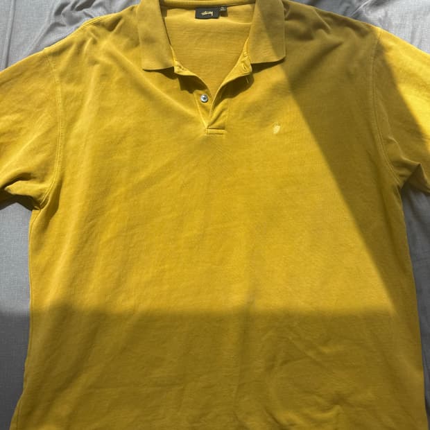 [XL] STUSSY 스투시 컬리로고 카라티