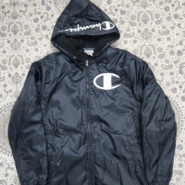 챔피온 쉐르파 안감 블랙 롱 패딩 XL