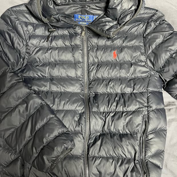 폴로 경량 후드패딩 (새상품)