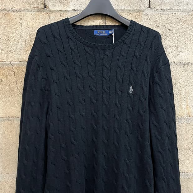 폴로 랄프 로렌 베이직 블랙 니트