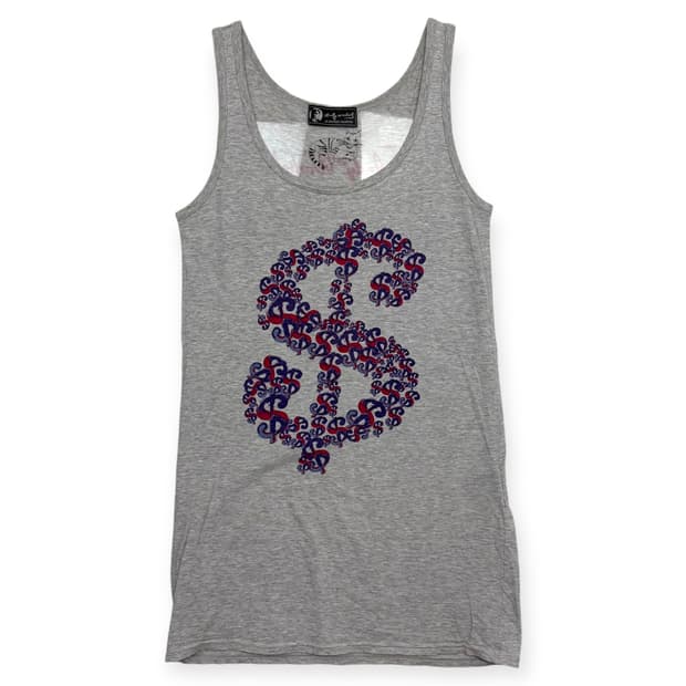 히스테릭글래머 슬리브리스 나시 민소매 티셔츠