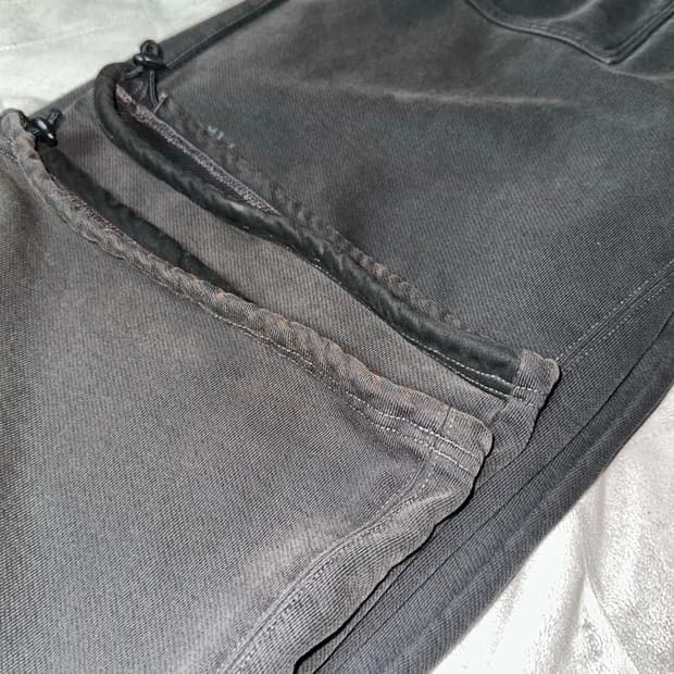 [1] 폴리테루 1011 퍼티그 블리치드 블랙 스웨트팬츠