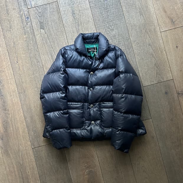 Round Collar Flare Puffer Padding