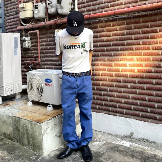NII 빈티지 블루 데님팬츠