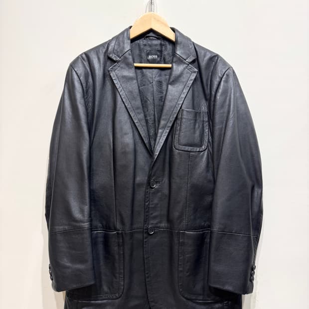 휴고 보스 램스킨 레더 블레이저 자켓
