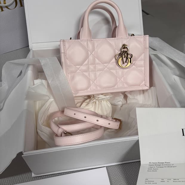 디올 북토트 미니 스트랩백 S5573OWHP