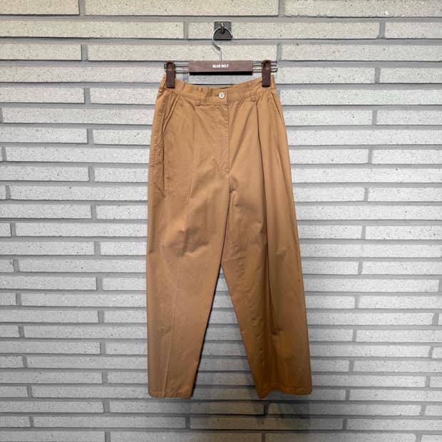 겐조 팬츠 와이드 디테일 카멜