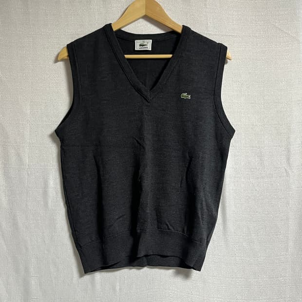 라코스테 모 브이넥 니트 베스트 L