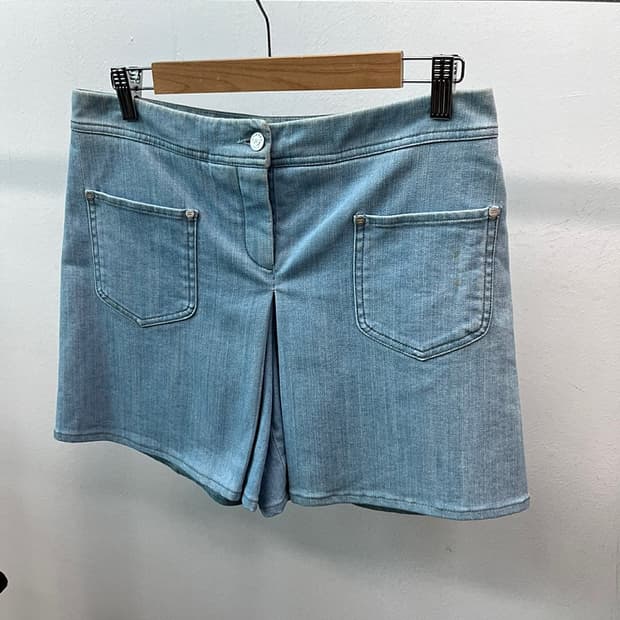 여) 샤넬 데님 숏츠 