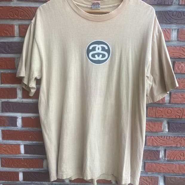 90s stussy double S tshirt