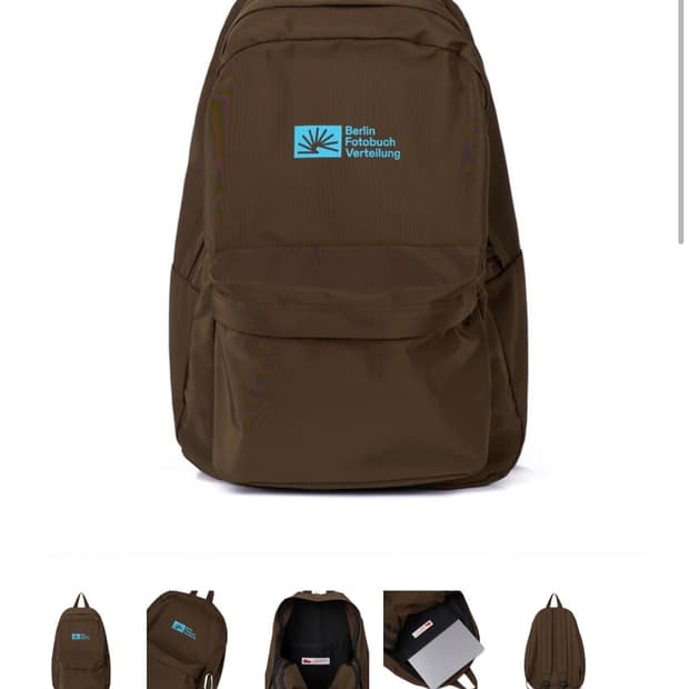 베를린포토북디스트리뷰션 백팩 브라운