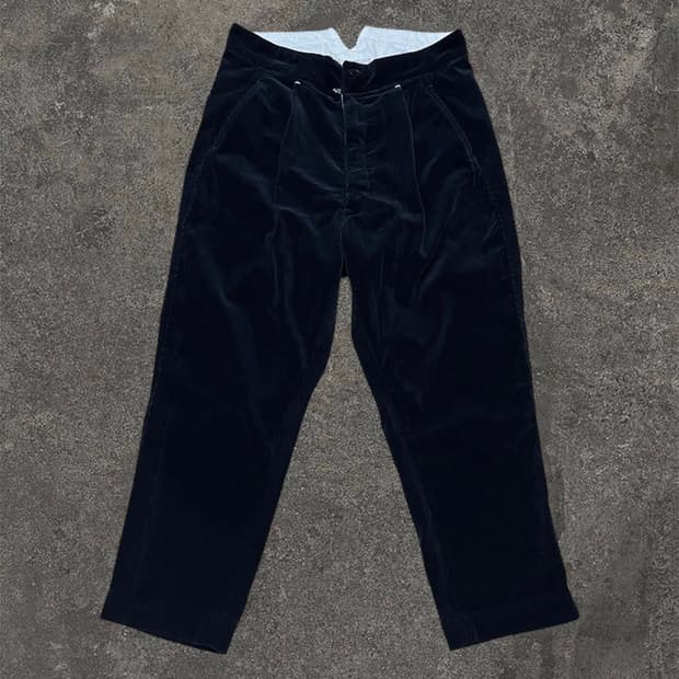 Kaval Corduroy Cinch-Back Trousers