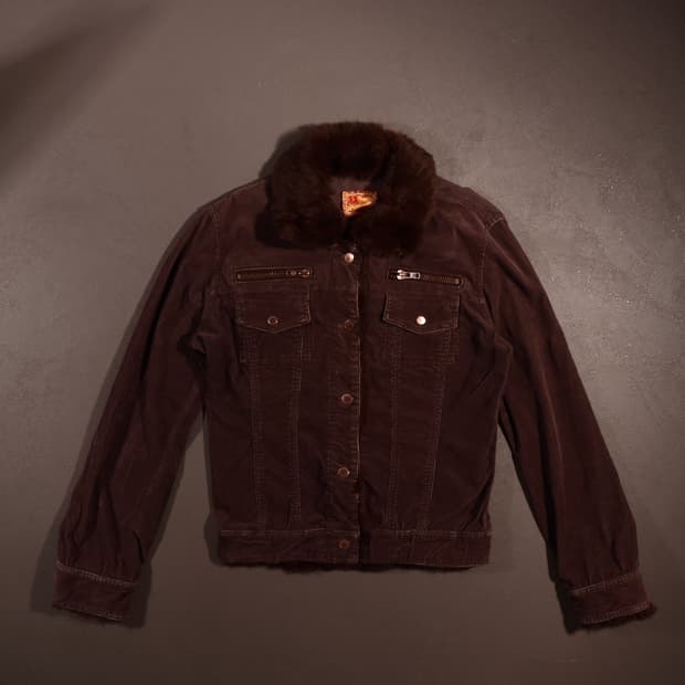 GRUNGE CORDUROY FUR JACKET 