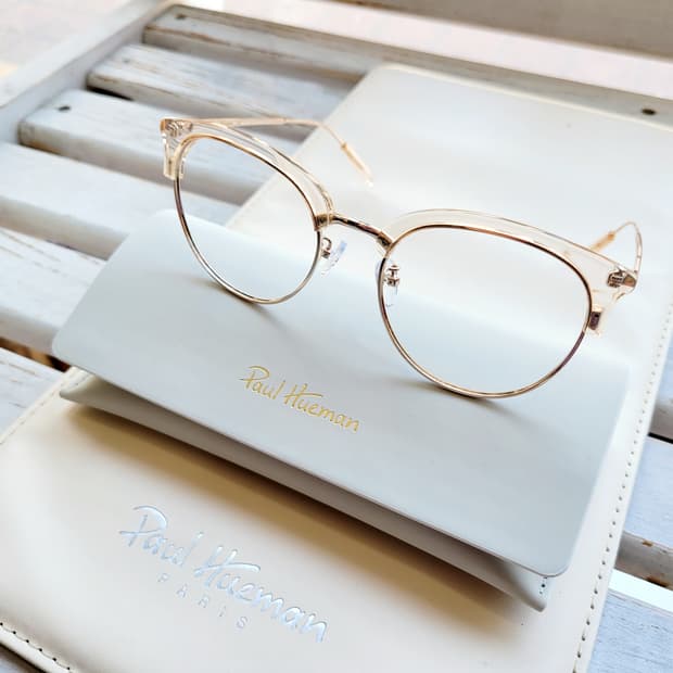 폴휴먼 안경 PHF-1070A 오버사이즈 라이트핑크(블루라이트 변색렌즈)