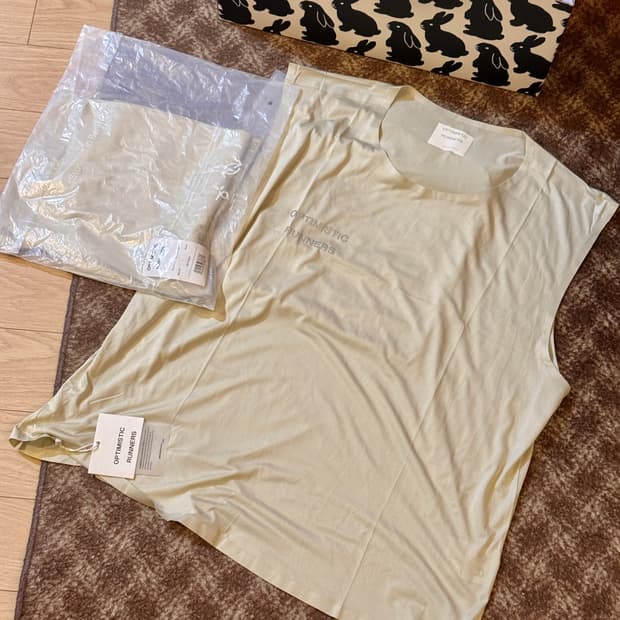 옵티미스틱 러너스 리사이클 탱크탑 민소매 L