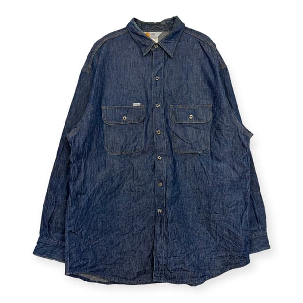 칼하트 데님 청 워크 셔츠