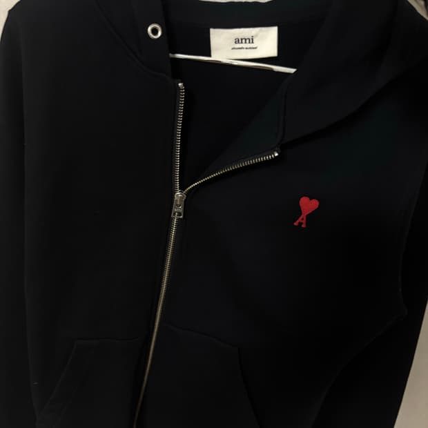 아미 후드집업 블랙 S