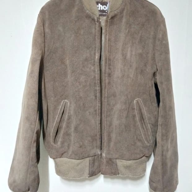 Schott 스웨이드 봄버 자켓 38