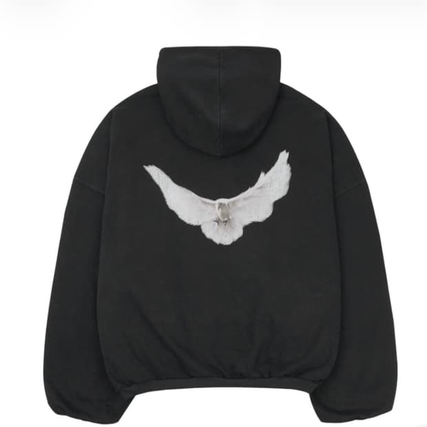 이지 갭 엔지니어드 바이 발렌시아가 도브 후드 워시드 블랙