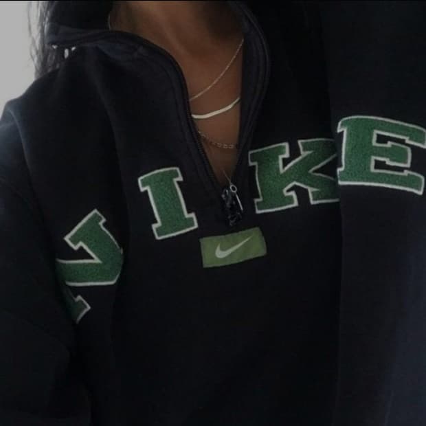 나이키(Nike) 90's 올드스쿨 빈티지 하프 집업 숏 맨투맨