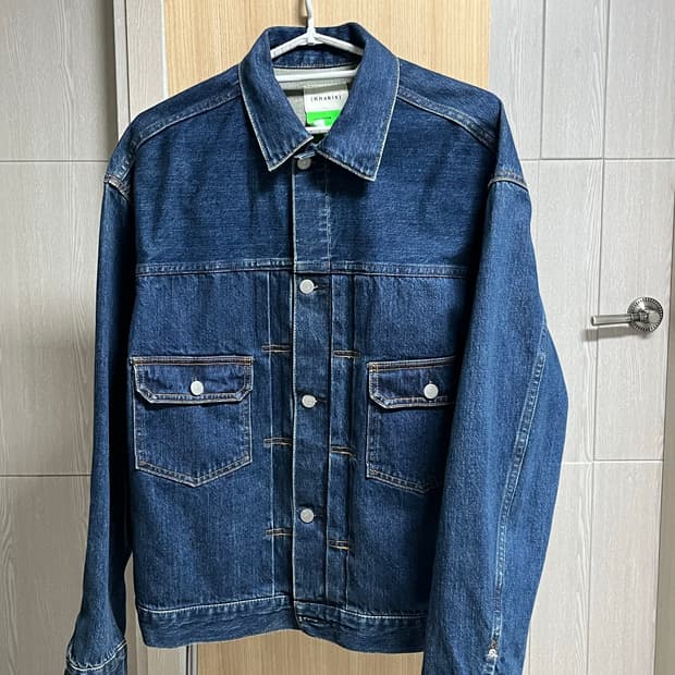 카키스 더블포켓 데님자켓