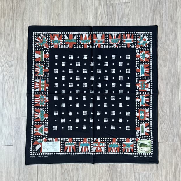 (새상품) 캐피탈 셀비지 반다나 블랙