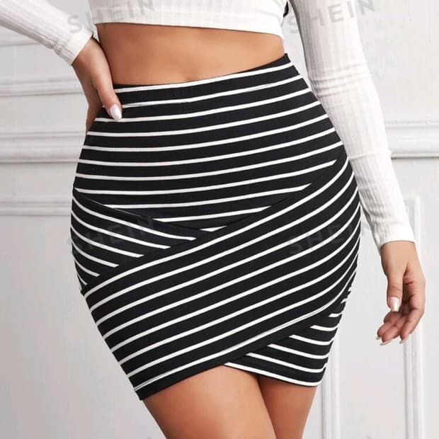 빅사이즈 밴딩미니스커트