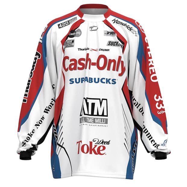 크럼프 THUR'SDAY420 x CRUMP 레이싱 져지 화이트 2