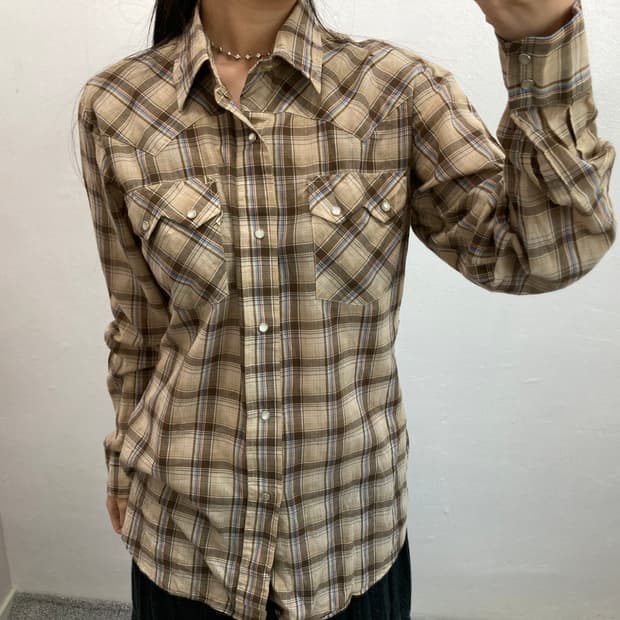 리바이스 체크 셔츠