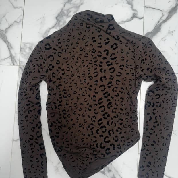 호피 레오파드 이너티 브라운 S