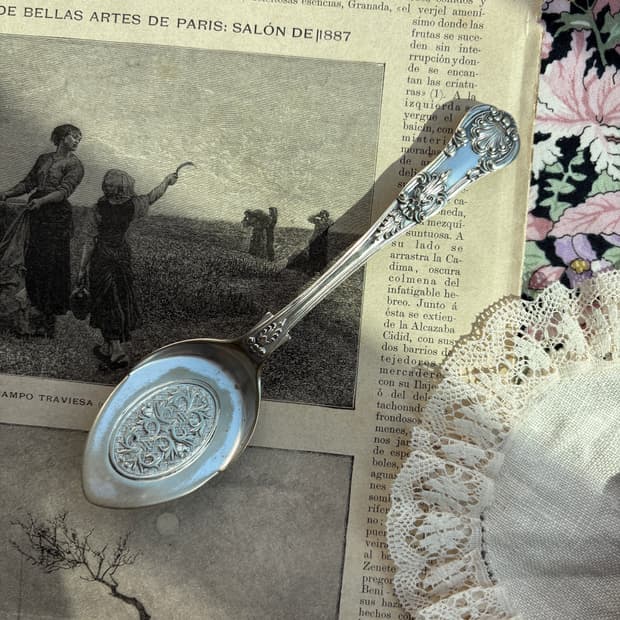 영국 앤틱 실버플레이트 잼스푼