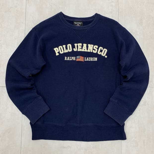 폴로 진스 네이비 맨투맨 #618