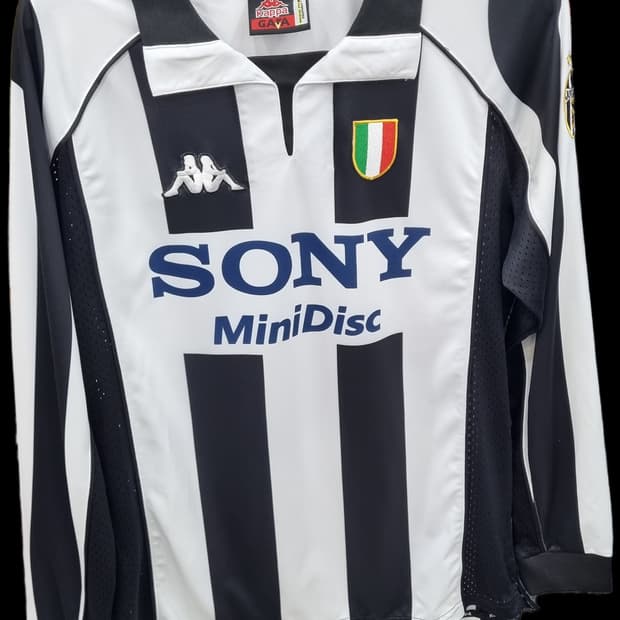 카파 유벤투스 02-03 시즌 소니 미니디스크 긴팔 유니폼