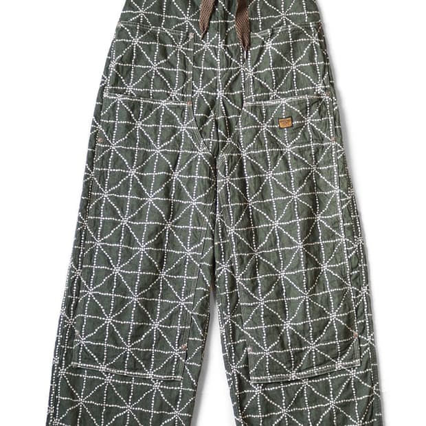 캐피탈 8온즈 데님 포크 도죠 더블니 팬츠