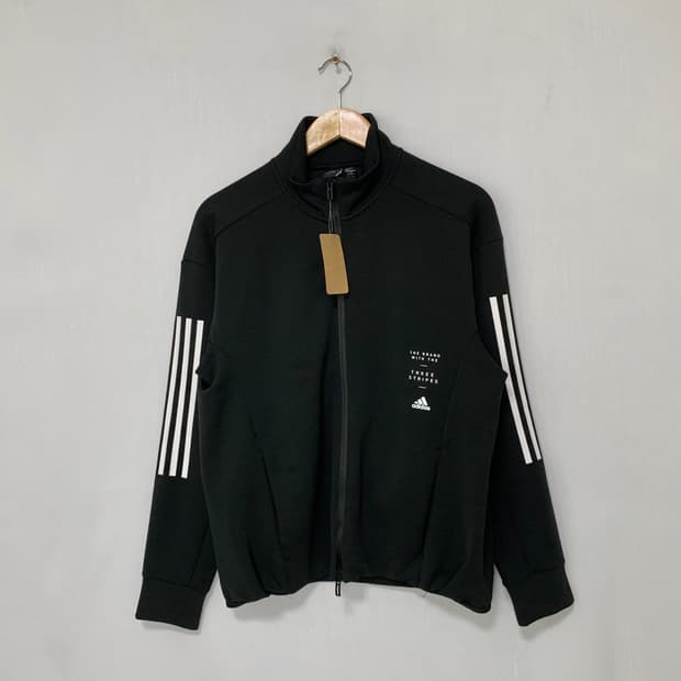 아디다스 삼선 트랙탑 블랙 빈티지 무채색 져지 고프코어 00s 2010