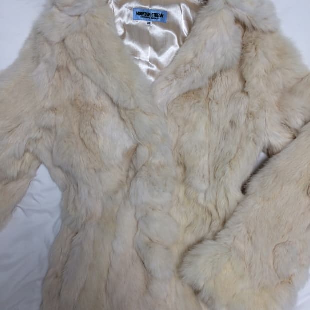 빈티지 래빗 퍼자켓