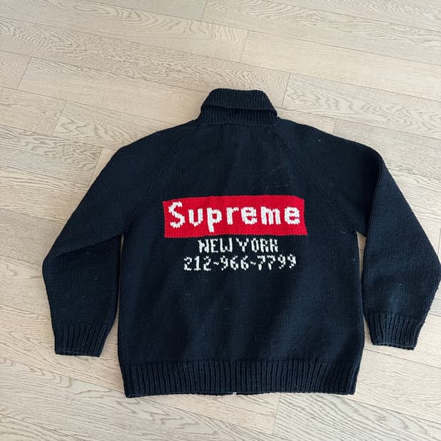 슈프림 박스로고 코위찬 스웨터 블랙
