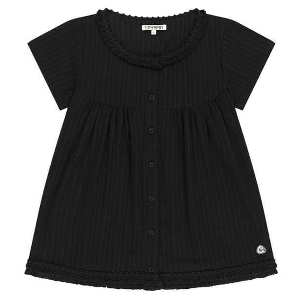 (1) 코이세이오 프린지 셔링 블라우스