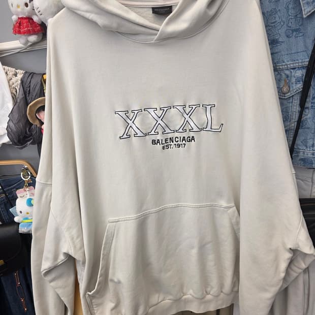3 발렌시아가 XXXL 후드  오버사이즈 3사이즈