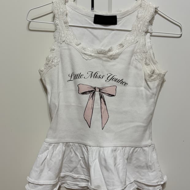 유희 레이스리본 슬리브리스 