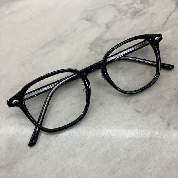 B91 DMN 유광 블랙 웰링턴 뿔테 안경129