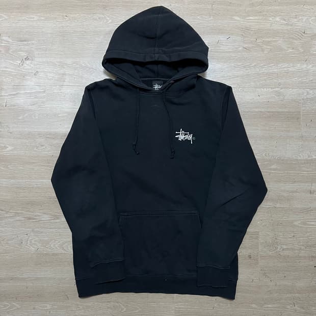 스투시 빅스탁 로고 기모후드티 [블랙] M/95 