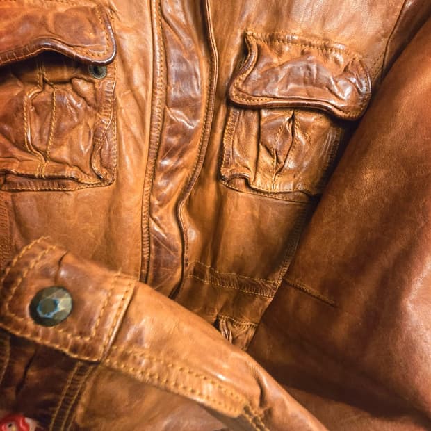 일본 G.O.A.(고아) 후디 양가죽 빈티지재킷